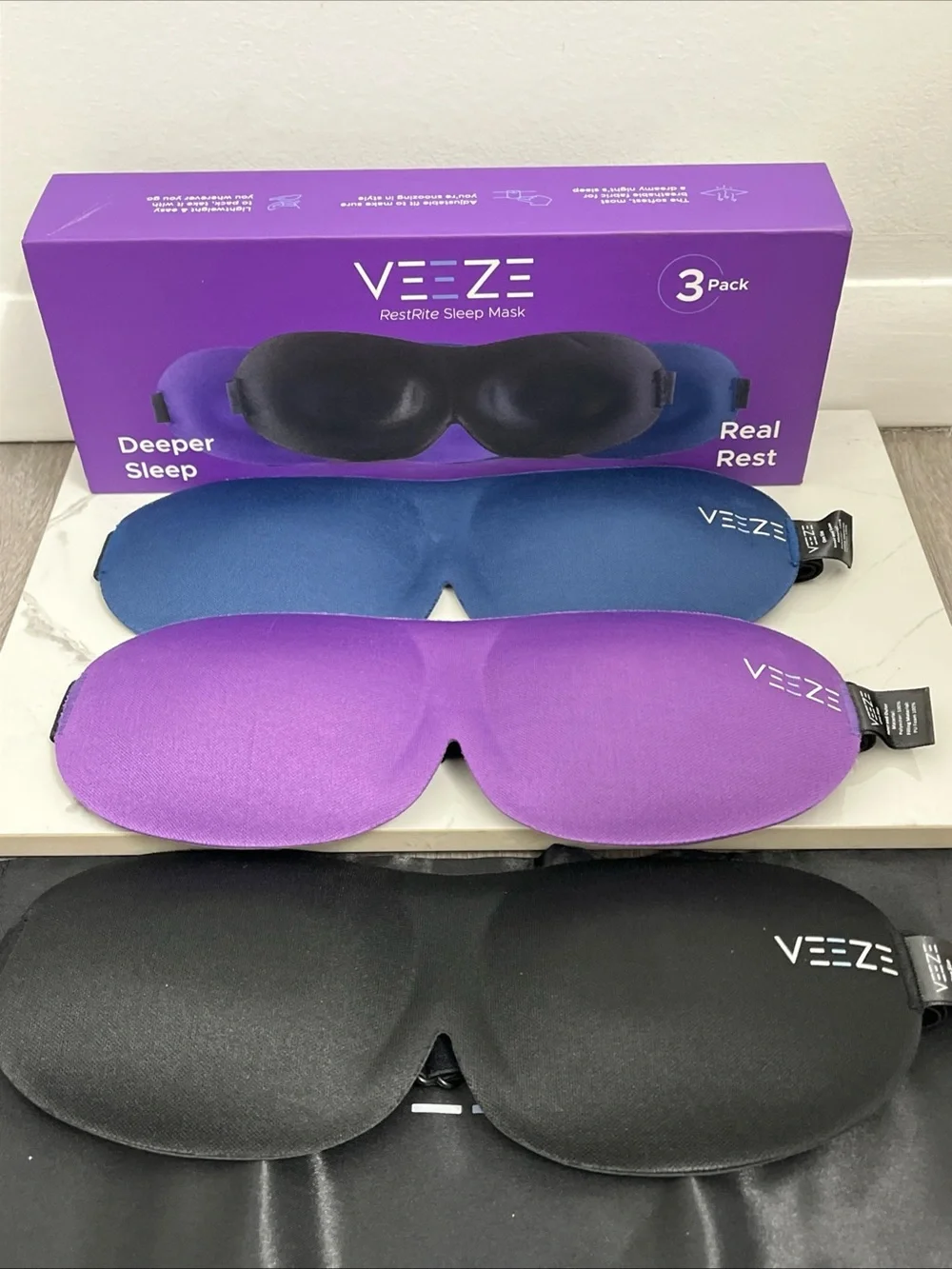 Veeze RestRite 3D sleep mask lot of 3